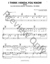 I Think I Kinda, You Know (Duet) piano sheet music cover